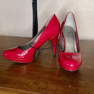 Worthington Jean Red Dress Heels